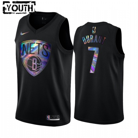 Maillot Basket Brooklyn Nets Kevin Durant 7 Iridescent HWC Collection Swingman - Enfant